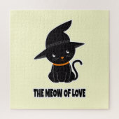 1.niedliche Schwarze Katzenmiau aus Liebe Puzzle (Vertikal)