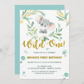 1. Niedlicher Koala wildes der Einladung (Vorne/Hinten)