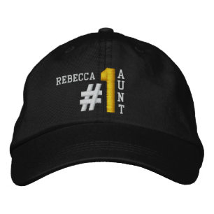 #1 Nummer 1 HÖHE BLACK Hat V01B Bestickte Baseballkappe