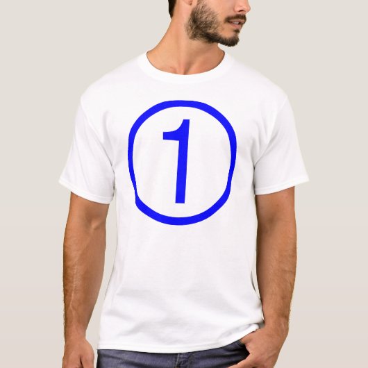 1, NUMMER 1 T-Shirt (Vorderseite)