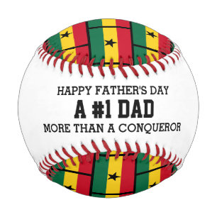 1 NUMMER 1 VATER Vatertag GHANA FLAG Baseball