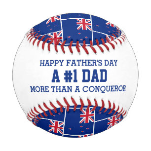 1 NUMMER 1 VATER Vatertag NEUZEALAND FLAG Baseball