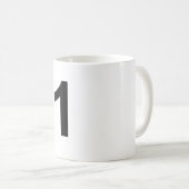 1 Nummer eins Kaffeetasse (VorderseiteRechts)