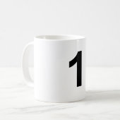 1 Nummer eins Kaffeetasse (Vorderseite Links)
