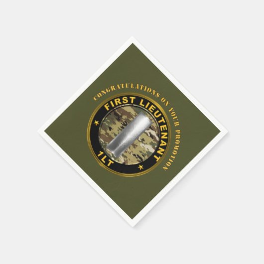 1. Oberleutnant 1LT Werbeaktion Serviette (Ecke)