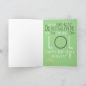 1. oder 15. Rezessions-Geburtstags-Karte Karte (Innenseite)