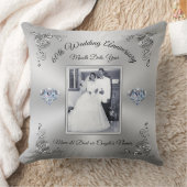 1 oder 2 Foto 60 Jubiläumsvorträge für Eltern Kissen (Decke)