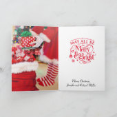 1 oder 2 Foto Weihnachten rotes Thema (Innenseite)