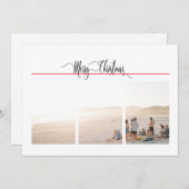 1 oder 3 Foto, Modernes Minimales Weihnachtsfest (Vorne/Hinten)