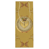 1. oder 50. Golden Ochre Gift Bag Geschenktüte Für Weinflaschen (Rückseite)