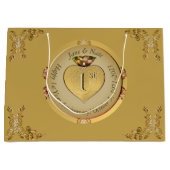 1. oder 50. Golden Ochre Gift Bag Große Geschenktüte (Vorderseite)