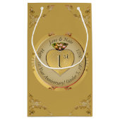 1. oder 50. Golden Ochre Gift Bag Kleine Geschenktüte (Rückseite)