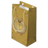 1. oder 50. Golden Ochre Gift Bag Kleine Geschenktüte (Rückseite Schrägansicht)