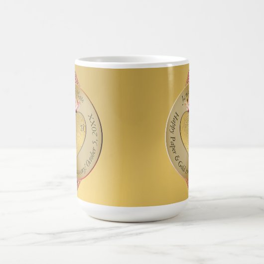 1. oder 50. Goldenes Jahr Kaffeetasse (Mittel)