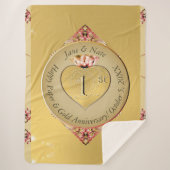 1. oder 50. Goldenes Jubiläum Sherpa Blanket Sherpadecke (Vorderseite)