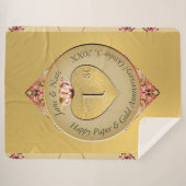 1. oder 50. Goldenes Jubiläum Sherpa Blanket Sherpadecke (Vorderseite (Horizontal))