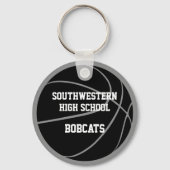 1 oder in Schwarz-Grau-Basketball kaufen Schlüsselanhänger (Rückseite)