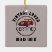 1. Oldtimer-Enthusiast Keramikornament (Vorderseite)