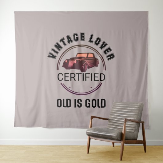 1. Oldtimer-Enthusiast Wandteppich (Beispiel (Horizontal))