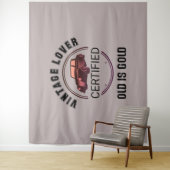 1. Oldtimer-Enthusiast Wandteppich (Beispiel)