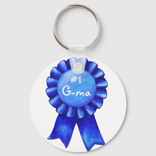 1. Oma Blue Ribbon-Schlüsselanhänger Schlüsselanhänger (Vorderseite)