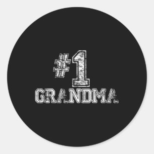 1 Oma Nummer 1 Runder Aufkleber