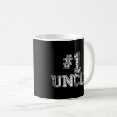 1 Onkel - Nummer 1 Vatertagsgeschenk Kaffeetasse (VorderseiteRechts)