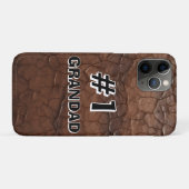 #1 Opa im Lederlook Case-Mate iPhone Hülle (Rückseite (Horizontal))