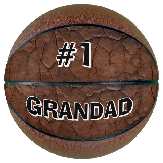 #1 Opa Leder-Look Basketball (Vorderseite)