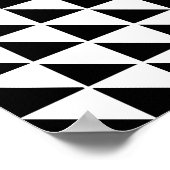 1 Optische Illusion eines schwarzen und weißen Dre Poster (Ecke)