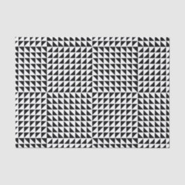 1 Optische Illusion eines schwarzen und weißen Dre Seidenpapier