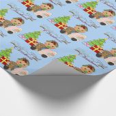 1. Packpapier des Babys Weihnachts (Ecke)