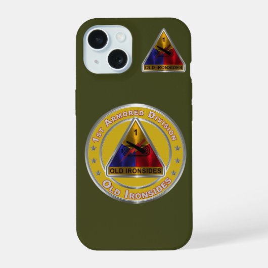 1. Panzerdivision  iPhone 15 Hülle (Rückseite)