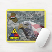 1. Panzerdivision Irak Kampfveteran Mousepad (Mit Mouse)