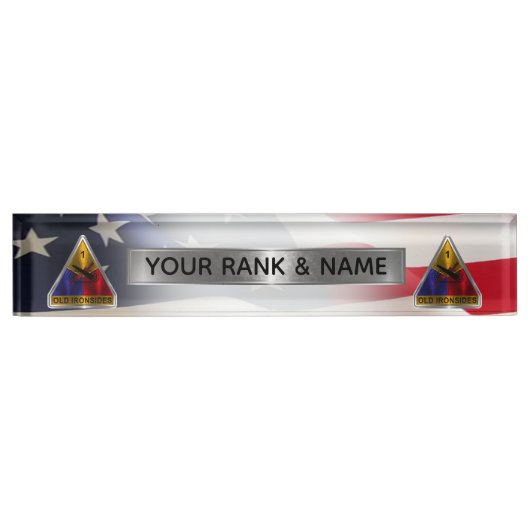 1. Panzerdivision Namensplakette (Vorderseite)