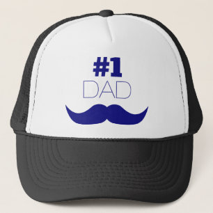 #1 Papa Blaue Bart - Nummer Eins Truckerkappe