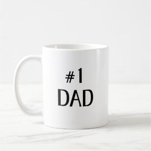 #1 Papa Fett Minimalistische Textkunst Kaffeetasse