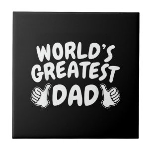 1 Papa Hemd Nummer 1 Papa Weltbester Papa Fliese