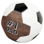 #1 Papa Leder-Look Fußball (Dreiviertel)