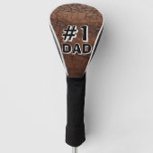 #1 Papa Leder-Look Golf Headcover (Vorderseite)