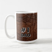 #1 Papa Leder-Look Kaffeetasse (Links)