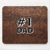 #1 Papa Leder-Look Mousepad (Vorne)
