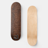 #1 Papa Leder-Look Skateboard (Vorderseite)