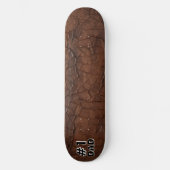 #1 Papa Leder-Look Skateboard (Vorderseite)