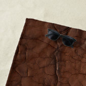 #1 Papa Leder-Look Strandtuch (Beispiel)