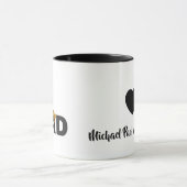 #1 Papa Liebes-Personalisierte Tasse (Zentrum)