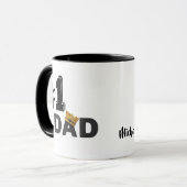 #1 Papa Liebes-Personalisierte Tasse (Vorderseite Links)