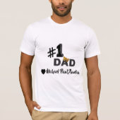 #1 Papa Liebes Personalized T-Shirt (Vorderseite)