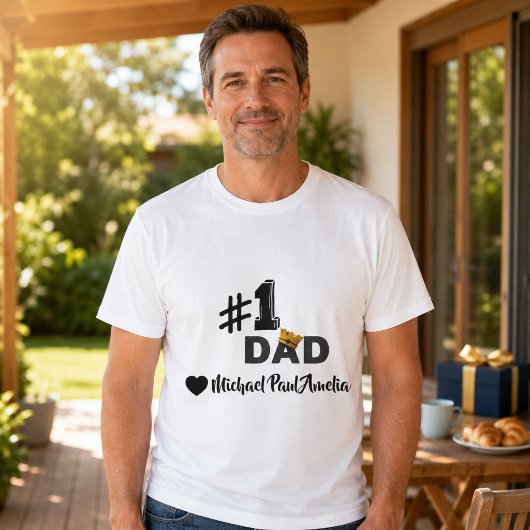 #1 Papa Liebes Personalized T-Shirt
