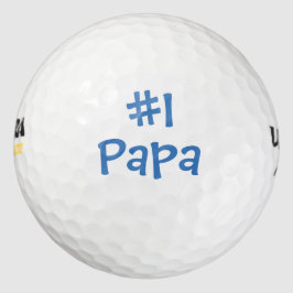 1 Papa (Nummer 1 Papa) Vatertag Golfball